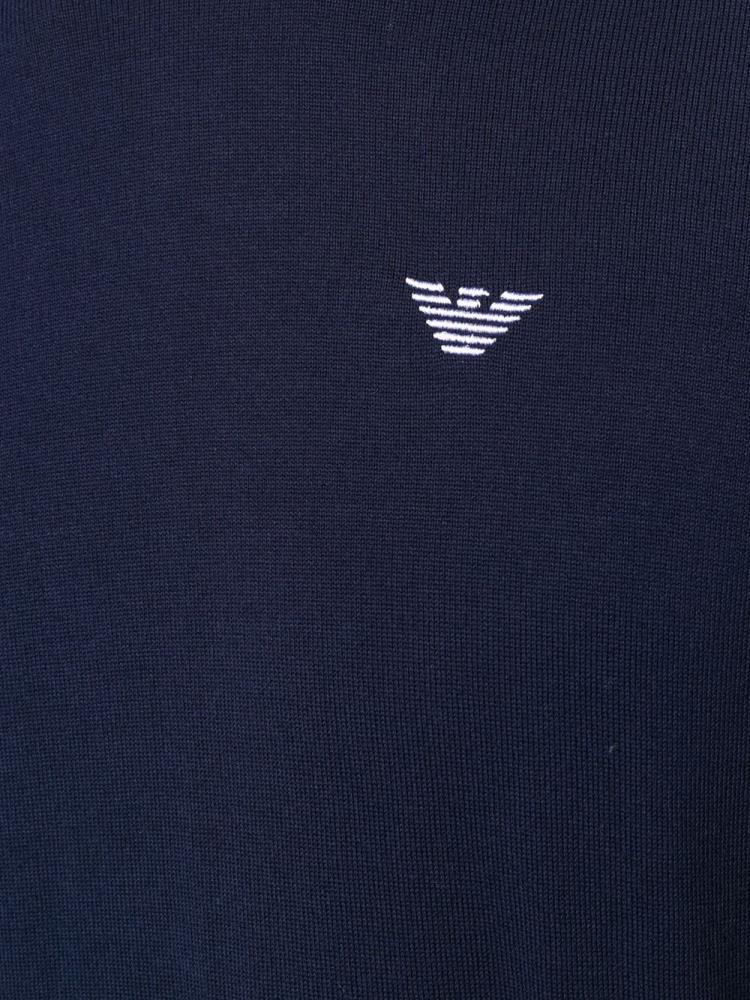 Armani Emporio Armani Embroidered Logo Skakalci Moški Modre | GQOPNAN4