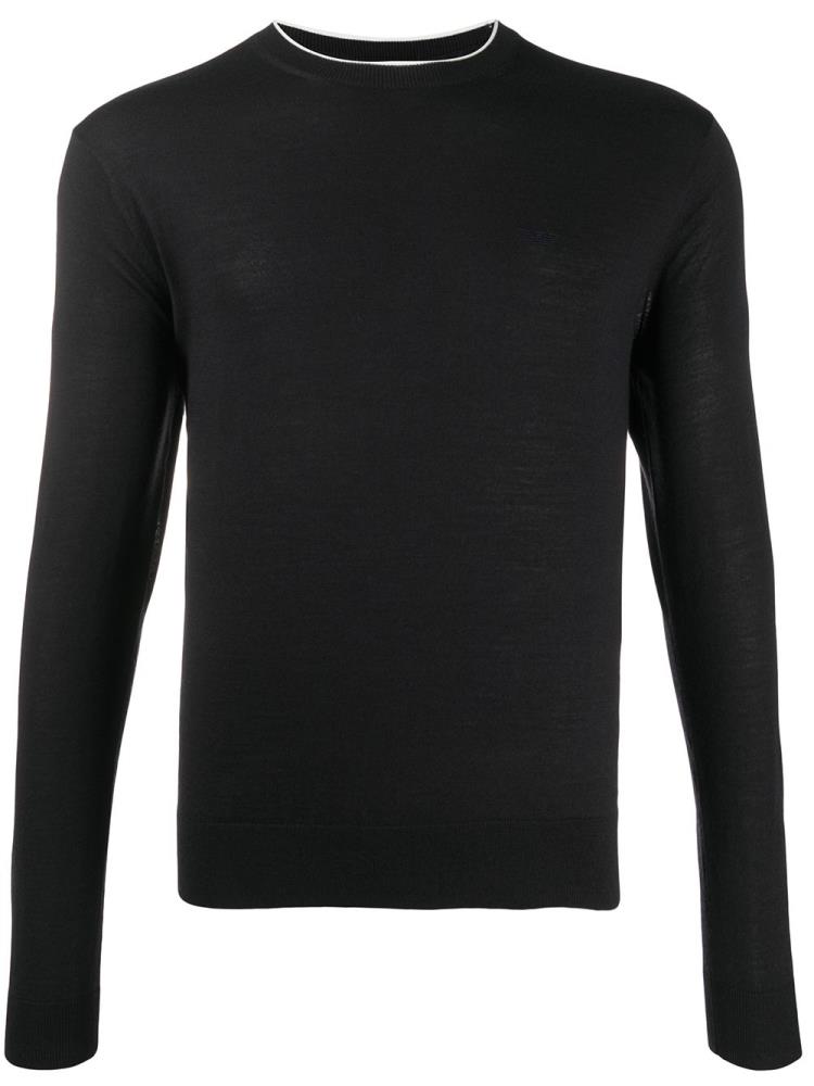 Armani Emporio Armani Fine Knit Skakalci Moški Modre | 1QKM954W