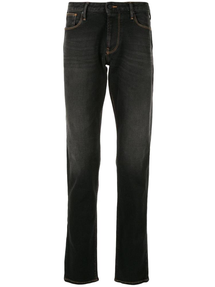 Armani Emporio Armani High Rise Straight Leg Kavbojke Moški Sive | N1CZWYIN