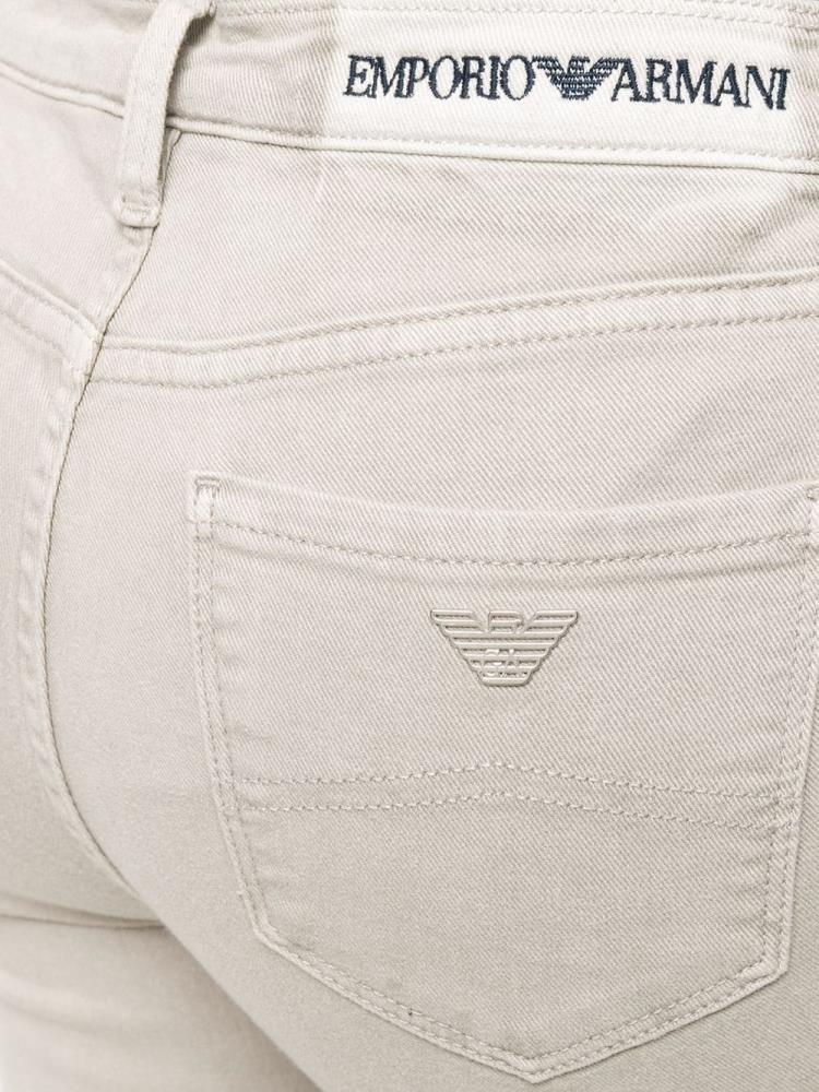 Armani Emporio Armani High Waist Skinny Kavbojke Ženske Bež | U9VTBBLR