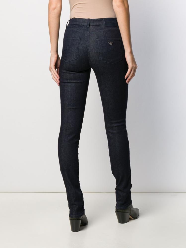 Armani Emporio Armani High Waisted Skinny Kavbojke Ženske Modre | 8GEHXBKE