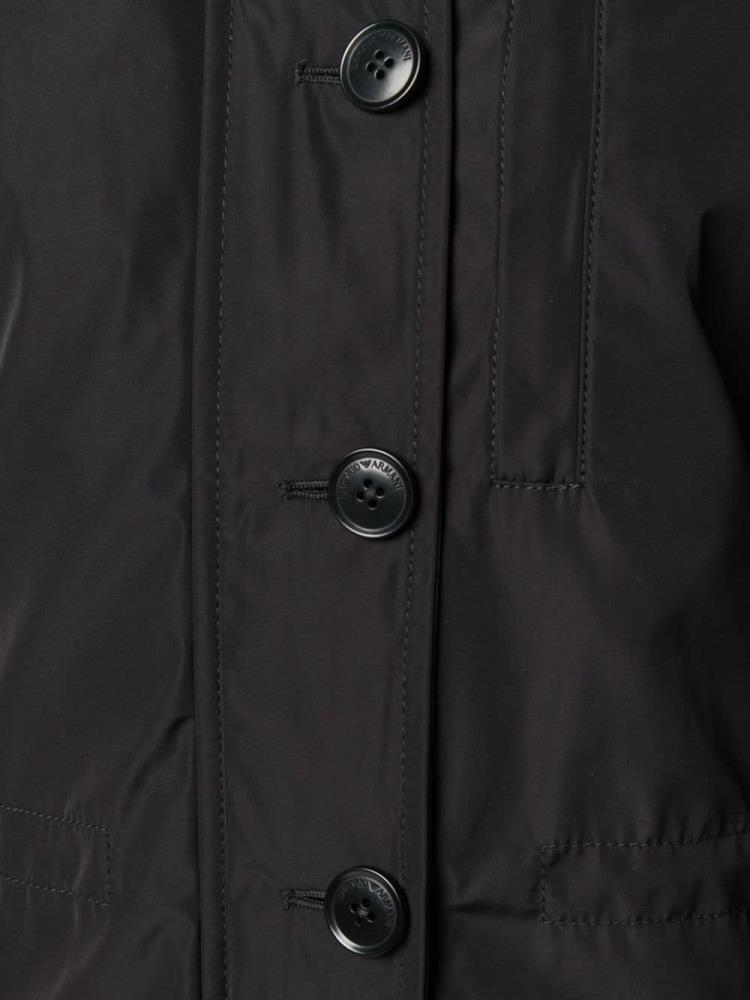 Armani Emporio Armani Hooded Zip Up Jakne Ženske Črne | LQ6ALYRZ