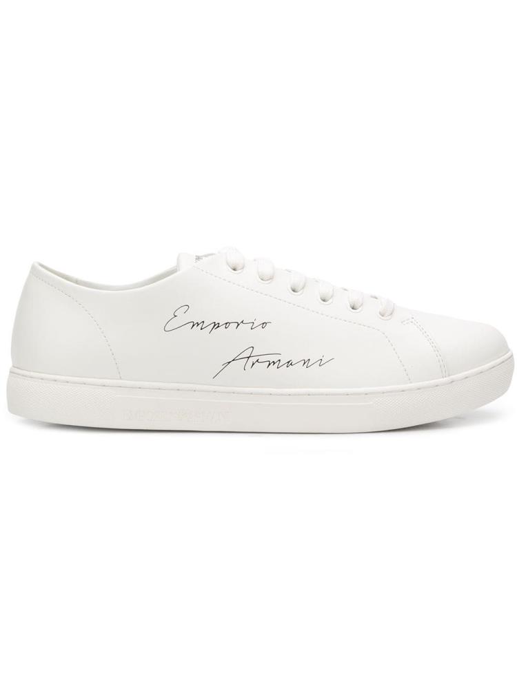 Armani Emporio Armani Lace Up Low Superge Moški Bele | 0J414N08