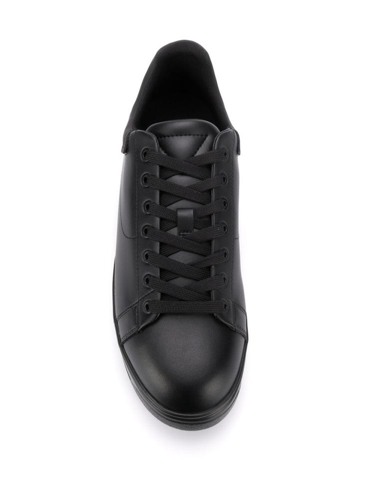 Armani Emporio Armani Lace Up Low Top Superge Moški Črne | F99EZJMR