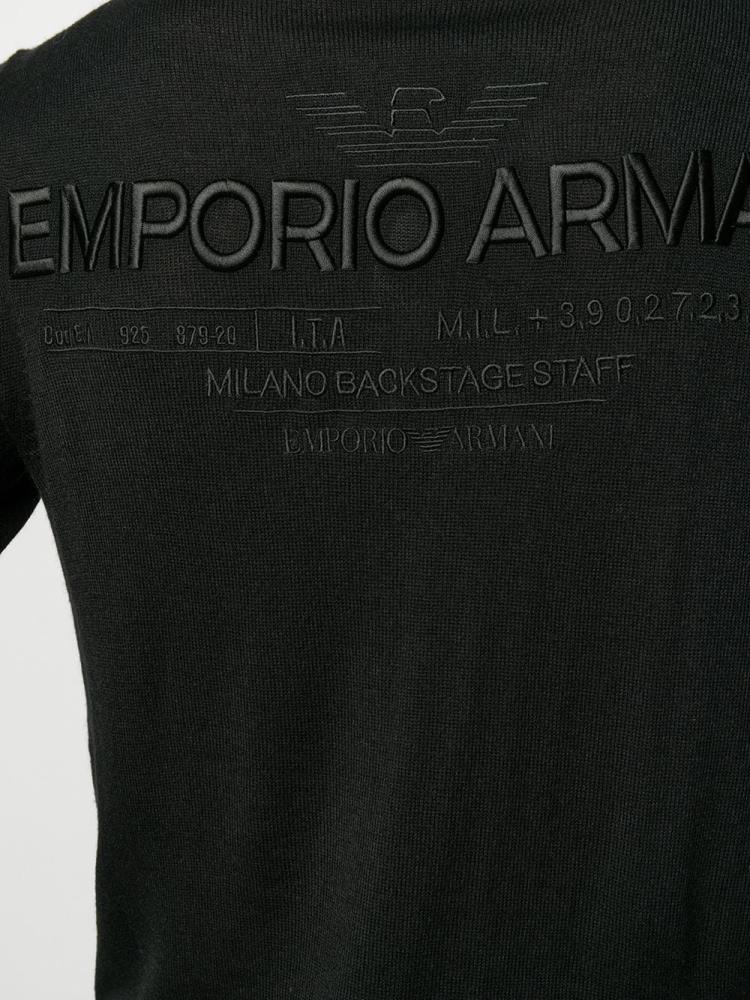 Armani Emporio Armani Logo Embroidered Skakalci Moški Črne | 4N56FE25