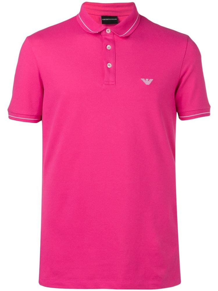 Armani Emporio Armani Logo Polo Majice Moški Roza | 3P8VWTBJ