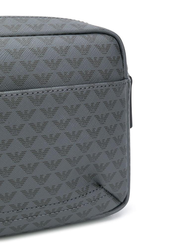 Armani Emporio Armani Logo Print Clutch Torbica Moški Modre Črne | OK6VG5DQ