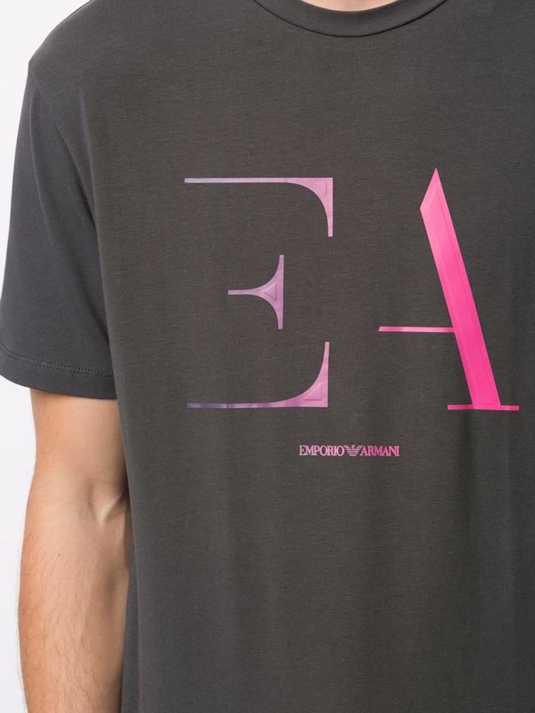 Armani Emporio Armani Logo Print Majice Moški Sive | CPH1XC9S