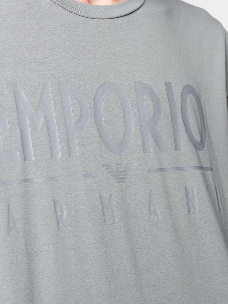 Armani Emporio Armani Logo Print Majice Moški Sive | HHSTEEDK