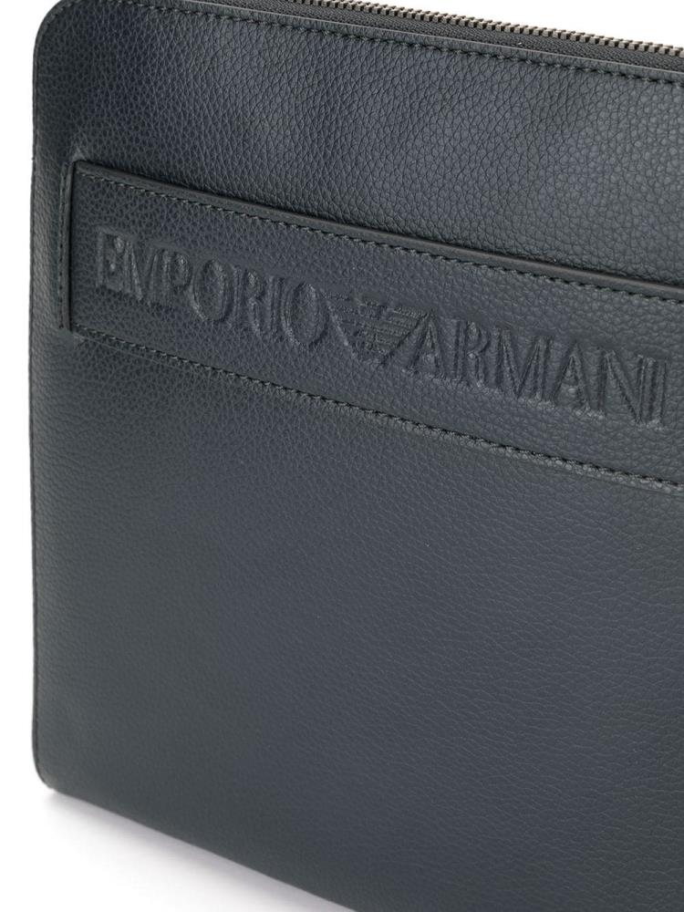 Armani Emporio Armani Logo Strap Messenger Torbe Moški Modre Črne | FDAOYJVX