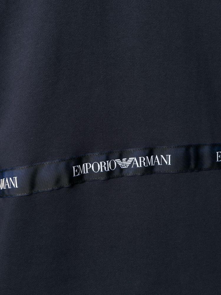 Armani Emporio Armani Logo Stripe Puloverji S Kapuco Moški Modre | 0QK6HU6M