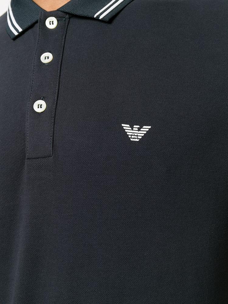 Armani Emporio Armani Logoed Polo Majice Moški Modre | UN9CFY2K