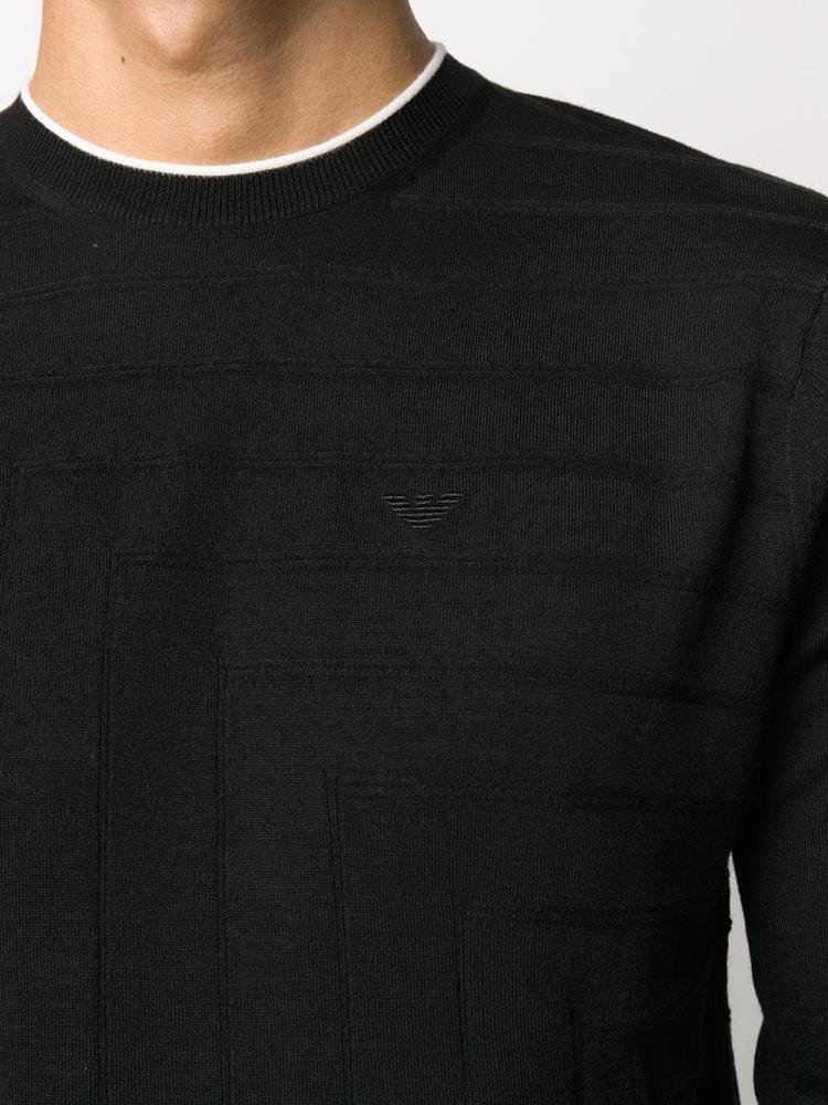 Armani Emporio Armani Long Sleeve Fitted Skakalci Moški Črne | BJAGVBRN