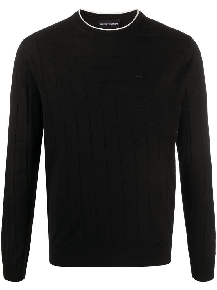 Armani Emporio Armani Long Sleeve Fitted Skakalci Moški Črne | BJAGVBRN