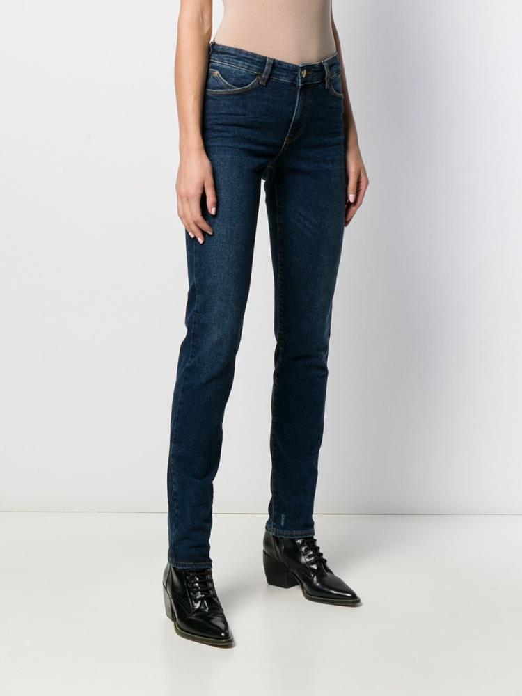 Armani Emporio Armani Low Rise Skinny Kavbojke Ženske Modre | 9QX3Z9NV