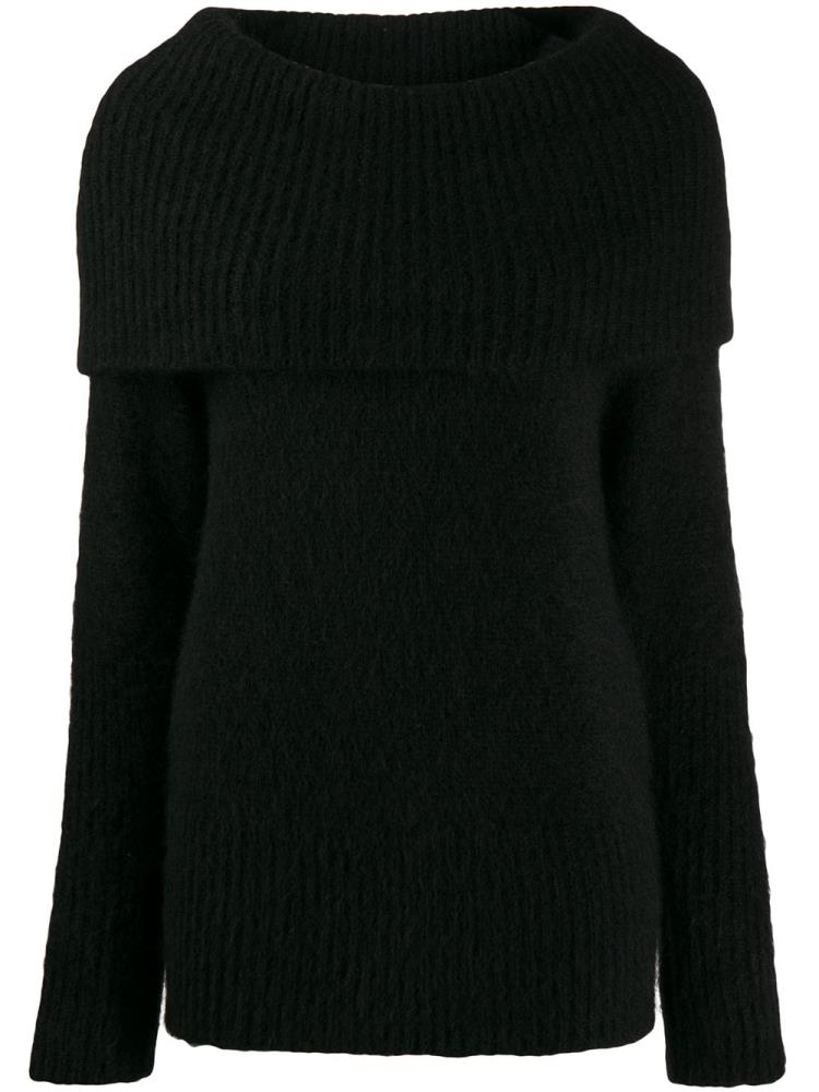 Armani Emporio Armani Maxi Knit Wool Skakalci Ženske Črne | VDWH1XG1