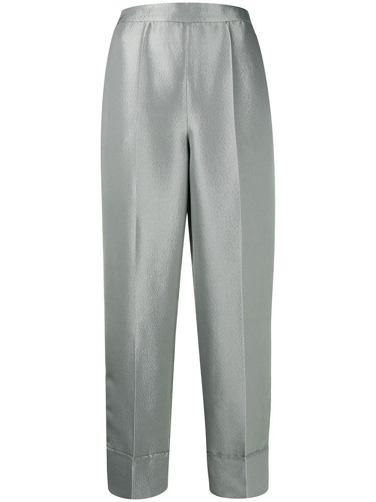 Armani Emporio Armani Metallic High Waist Hlače Ženske Zelene | XF2GS7XM