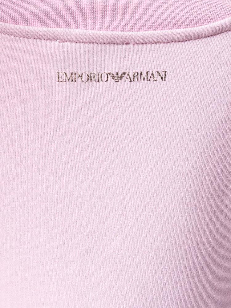 Armani Emporio Armani Metallic Logo Športni Puloverji Ženske Roza | 50C0LF6A