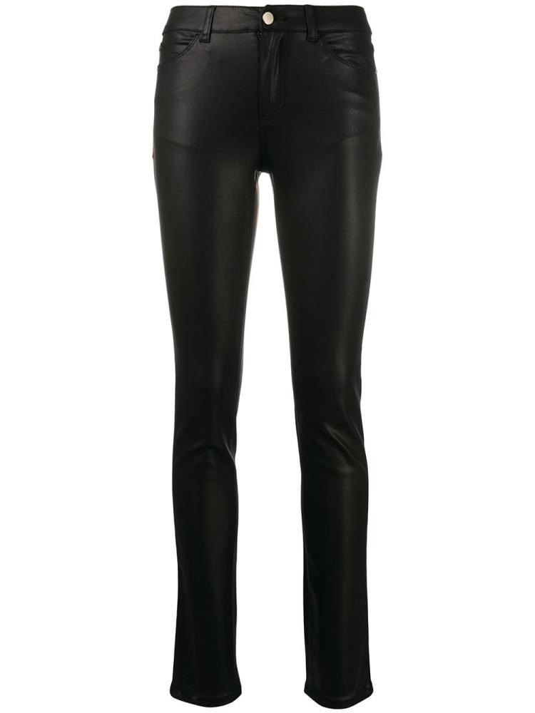 Armani Emporio Armani Mid Rise Skinny Kavbojke Ženske Črne | DWUZ78SF