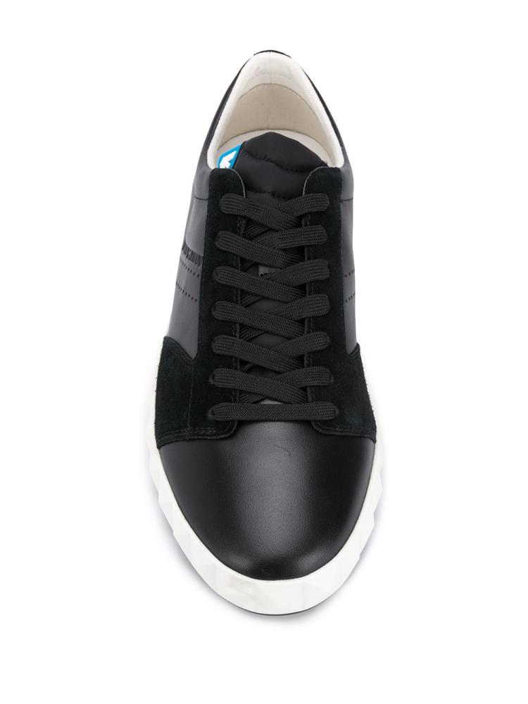 Armani Emporio Armani Panelled Low Top Superge Moški Črne | EBL817L3