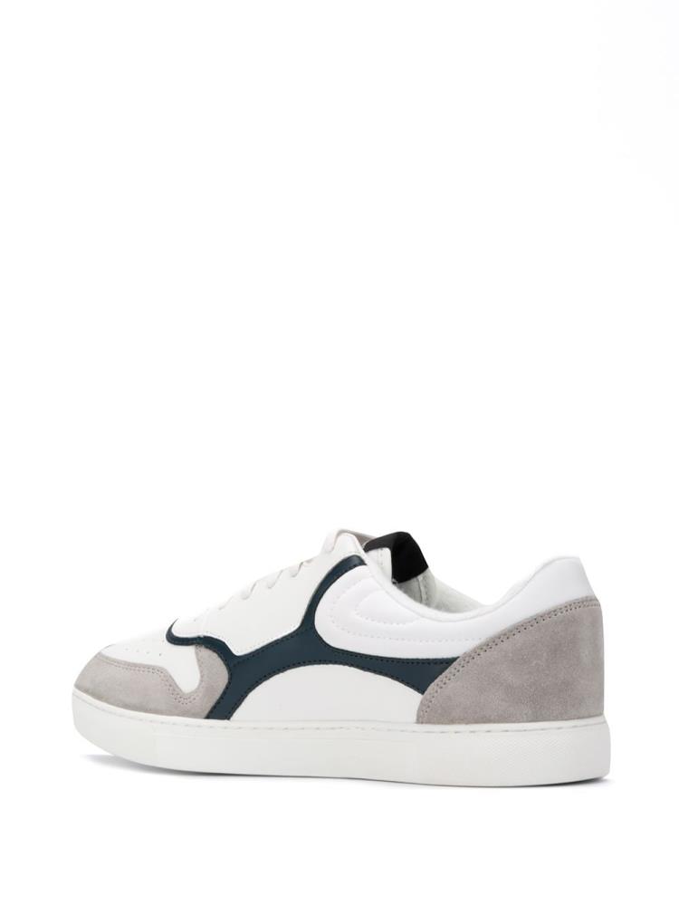 Armani Emporio Armani Panelled Low Top Superge Moški Bele | EMTMMGTT