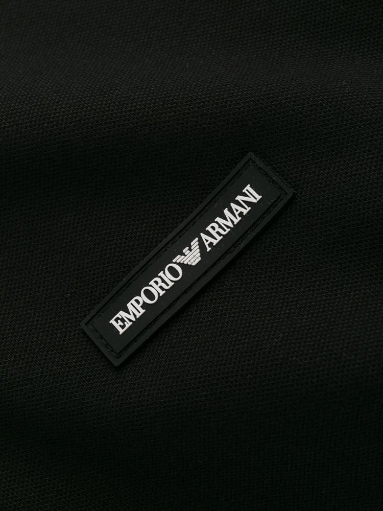 Armani Emporio Armani Patch Detail Polo Majice Moški Črne | TY5U74OJ