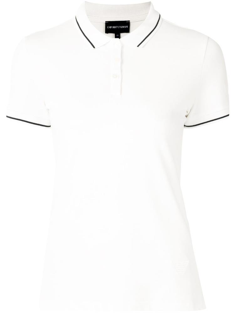 Armani Emporio Armani Piqué Polo Majice Ženske Bele | R2PPYA35