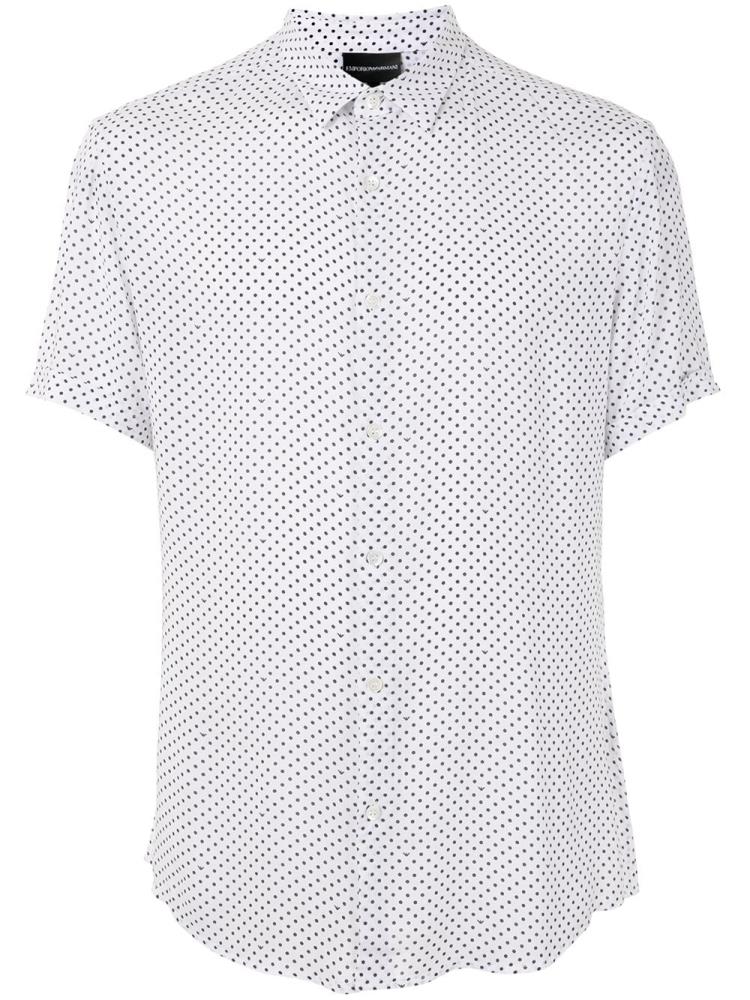 Armani Emporio Armani Polka Dot Srajca Moški Bele | 7HX75VJH