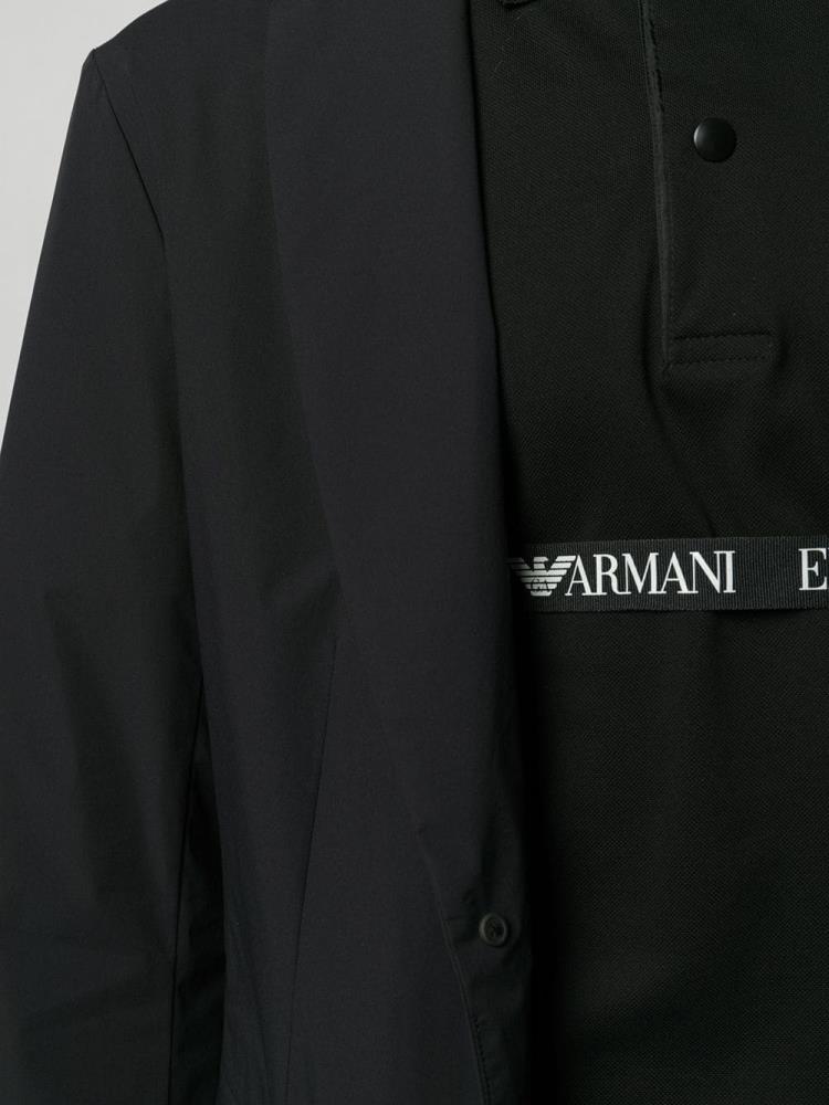 Armani Emporio Armani Relaxed Fit Suknjič Moški Črne | GMNJAWPJ