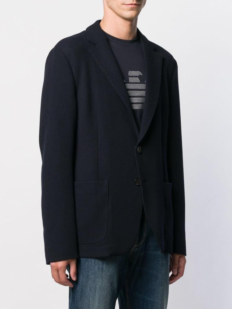 Armani Emporio Armani Relaxed Sport Jacket Jakne Moški Modre | AJE7S9M1