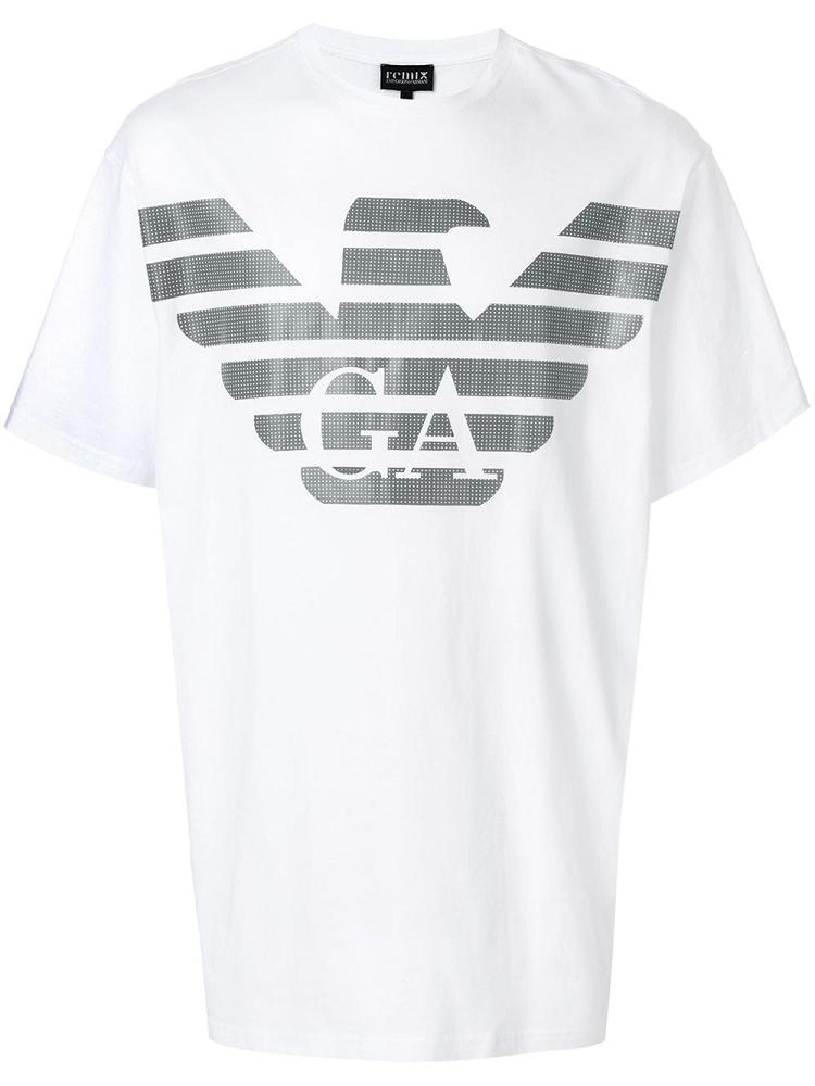 Armani Emporio Armani Short Sleeve Logo Majice Moški Bele | GYGU1LUS