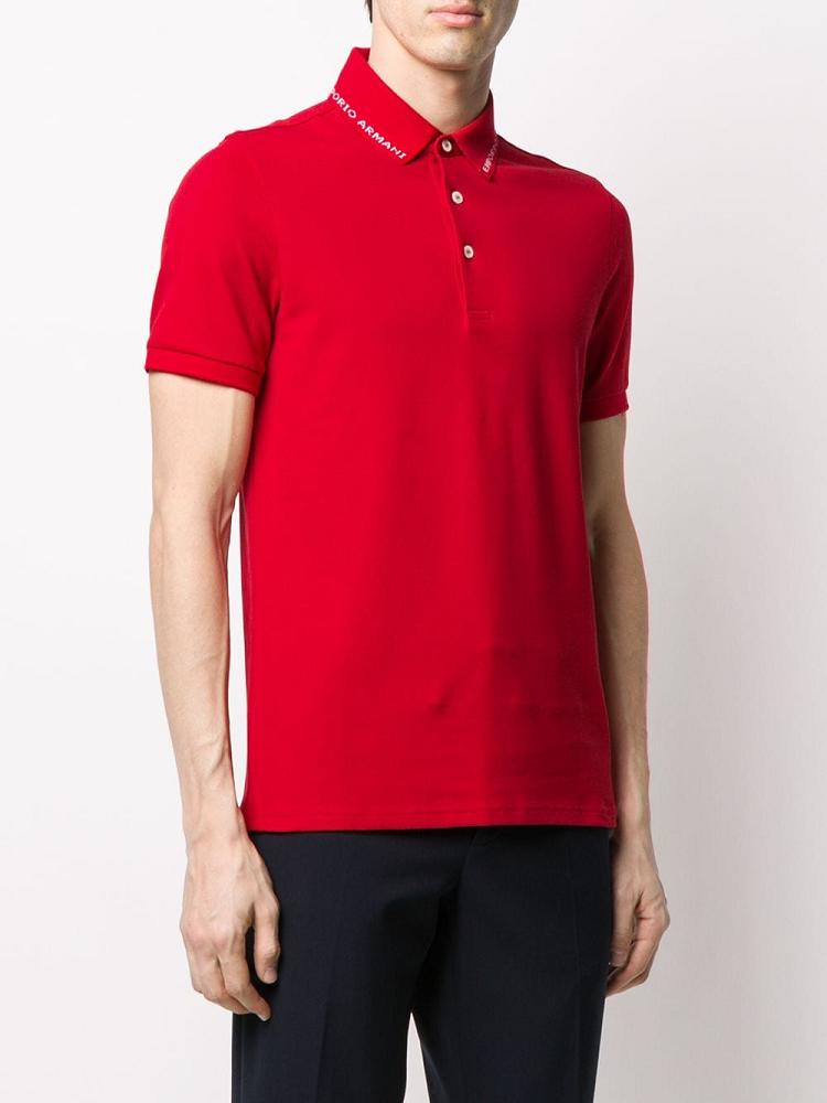 Armani Emporio Armani Short Sleeve Polo Majice Moški Rdeče | DF6LLZ47