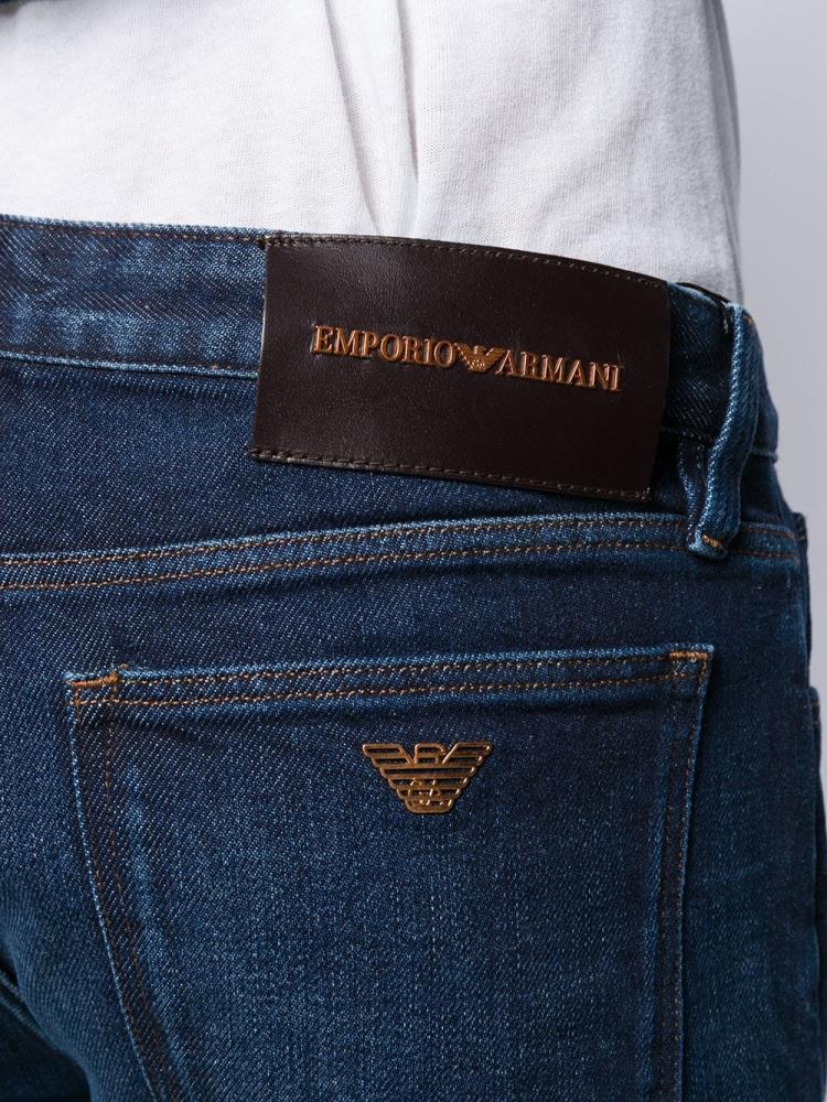 Armani Emporio Armani Slim Fit Denim Hlače Moški Modre | IYNXG63N