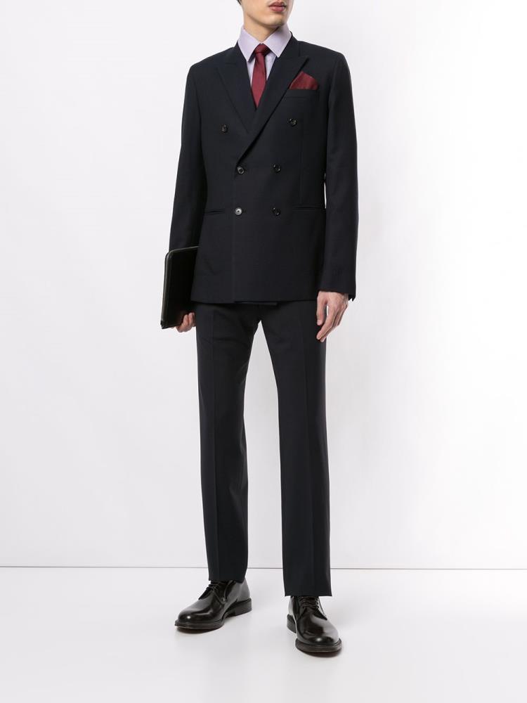 Armani Emporio Armani Slim Tailored Hlače Hlače Moški Modre | WW09E9BT