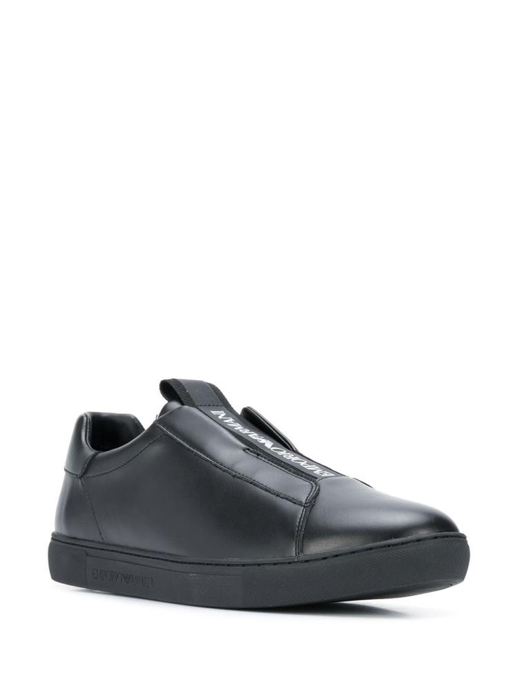 Armani Emporio Armani Slip On Superge Moški Črne | PUQD53NH