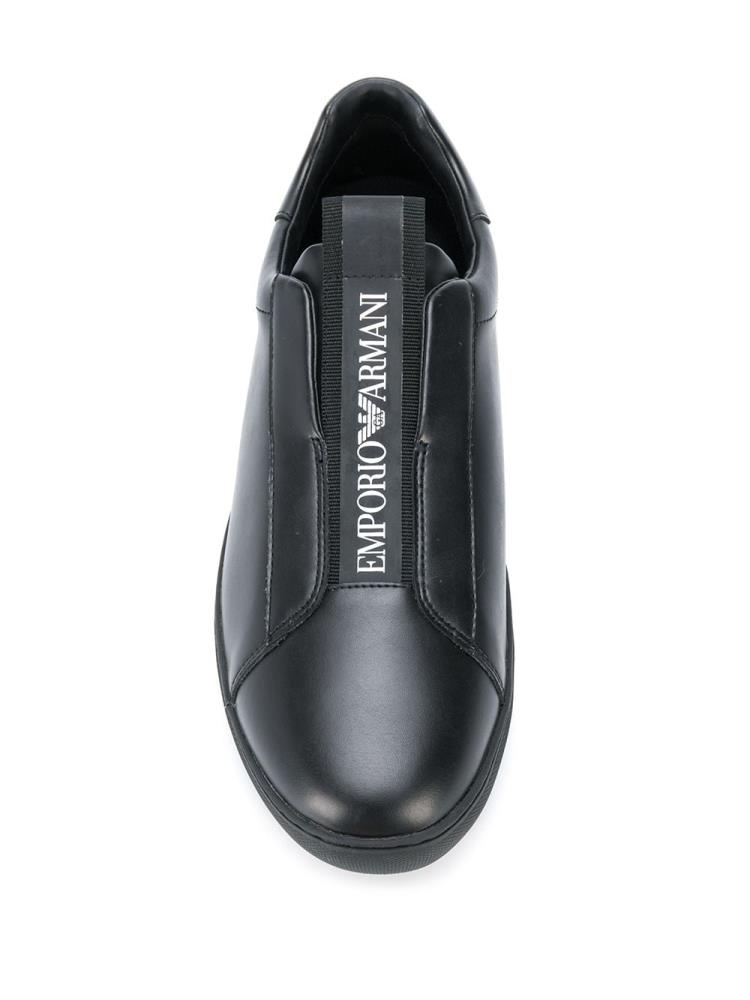 Armani Emporio Armani Slip On Superge Moški Črne | PUQD53NH