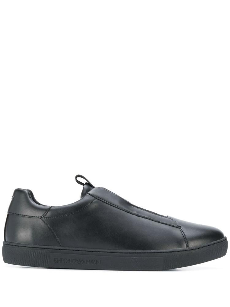 Armani Emporio Armani Slip On Superge Moški Črne | PUQD53NH