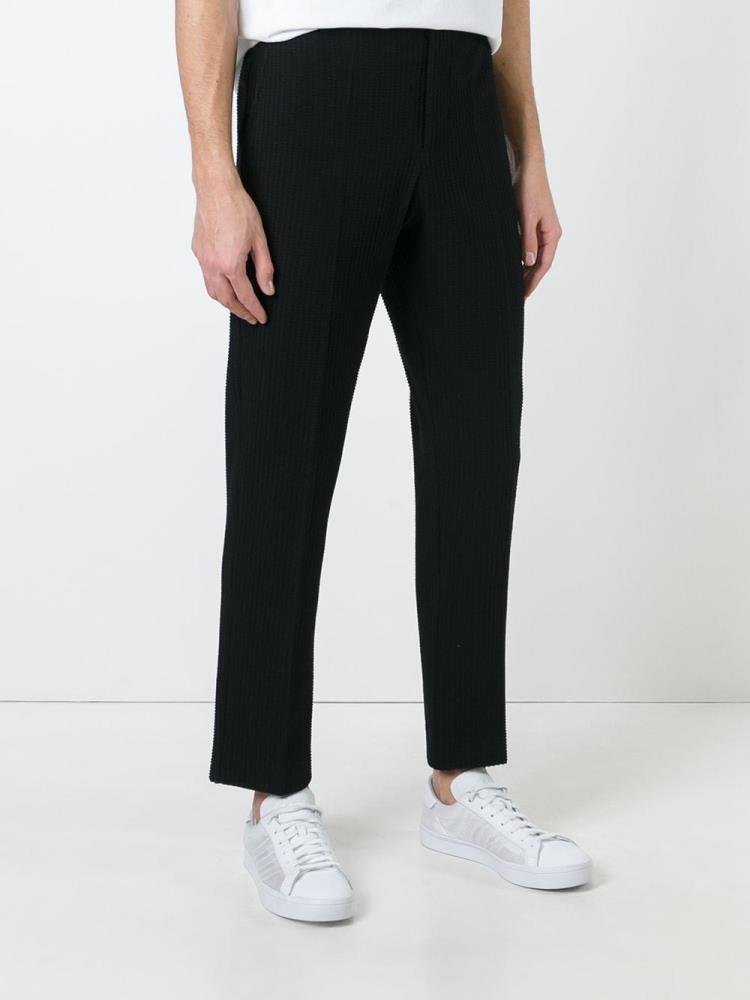 Armani Emporio Armani Stretch Cotton Blend Track Hlače Moški Črne | SMZHCMP3