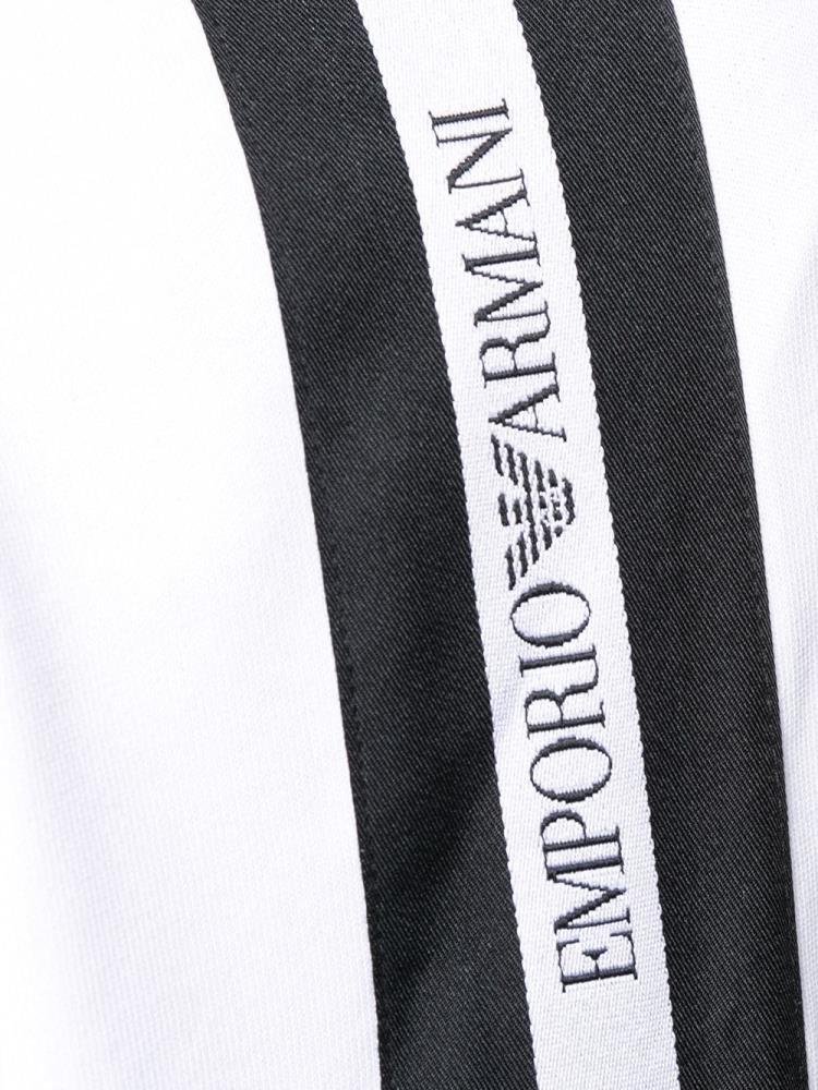 Armani Emporio Armani Stripe Detail Puloverji S Kapuco Moški Bele | 99NQK32Q