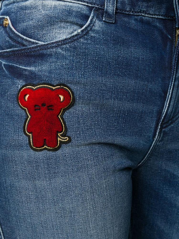 Armani Emporio Armani Teddybear Patch Kavbojke Ženske Modre | NF42VZR1