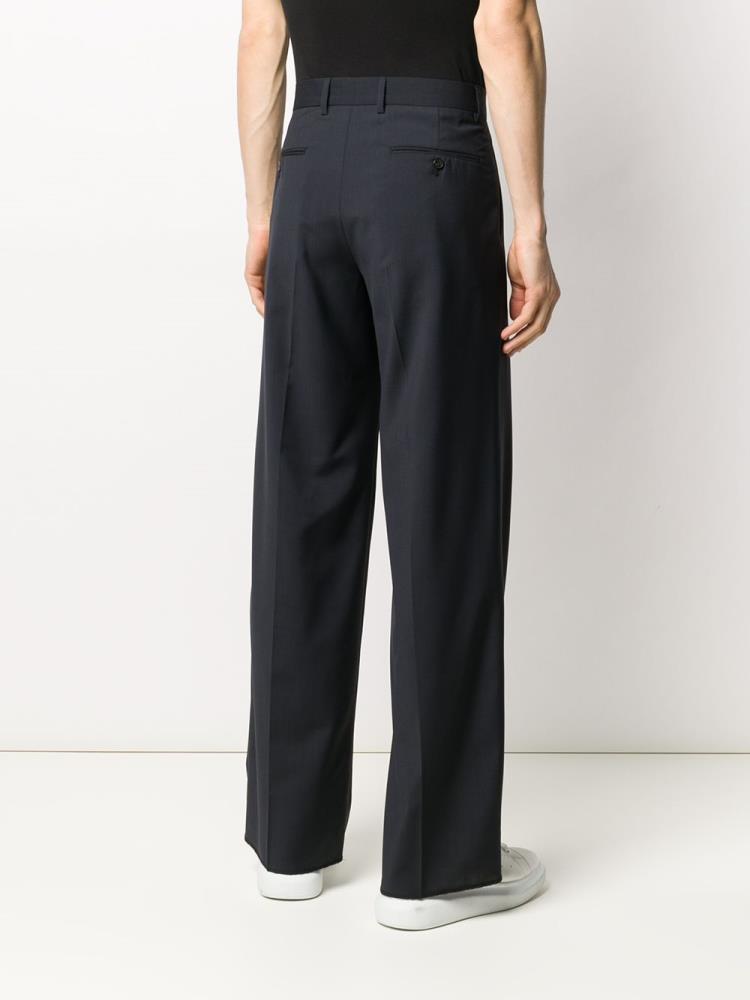 Armani Emporio Armani Wide Leg Hlače Moški Modre | YTKFHKTA