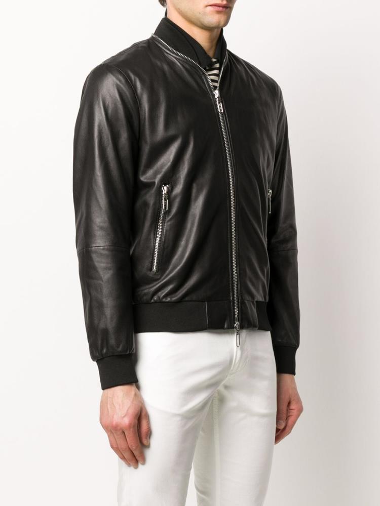 Armani Emporio Armani Zip Around Bomber Jakne Moški Črne | 8TSVWVAQ