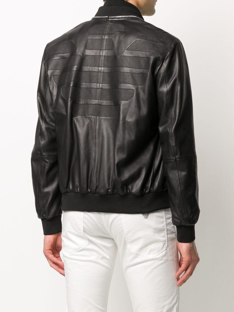 Armani Emporio Armani Zip Around Bomber Jakne Moški Črne | 8TSVWVAQ