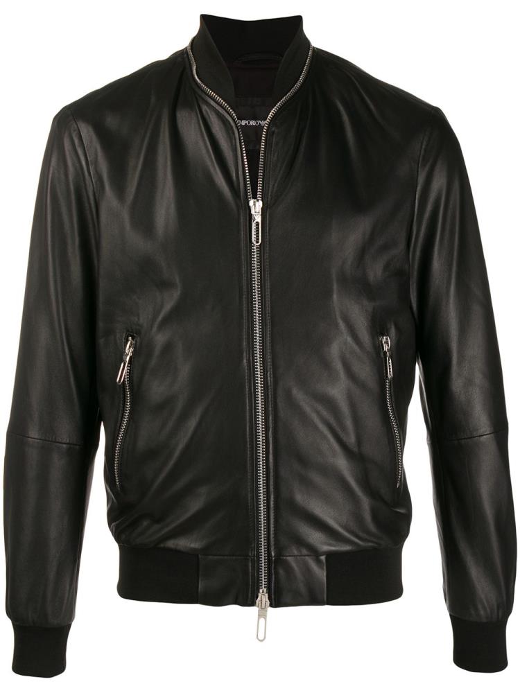 Armani Emporio Armani Zip Around Bomber Jakne Moški Črne | 8TSVWVAQ