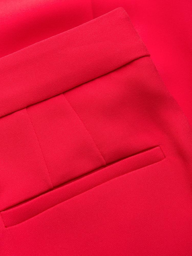 Armani Giorgio Armani Cady Viscose Silk Hlače Ženske Rdeče | 4QRAQ0G7