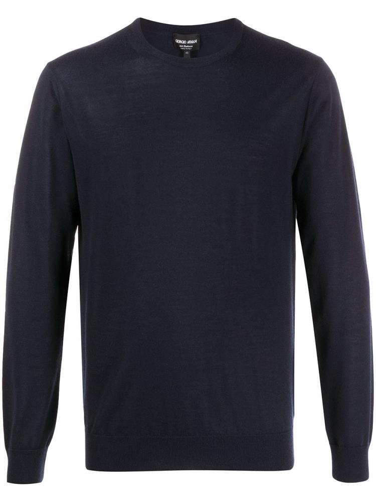 Armani Giorgio Armani Cashmere Crew Neck Skakalci Moški Modre | VJCYS8K1