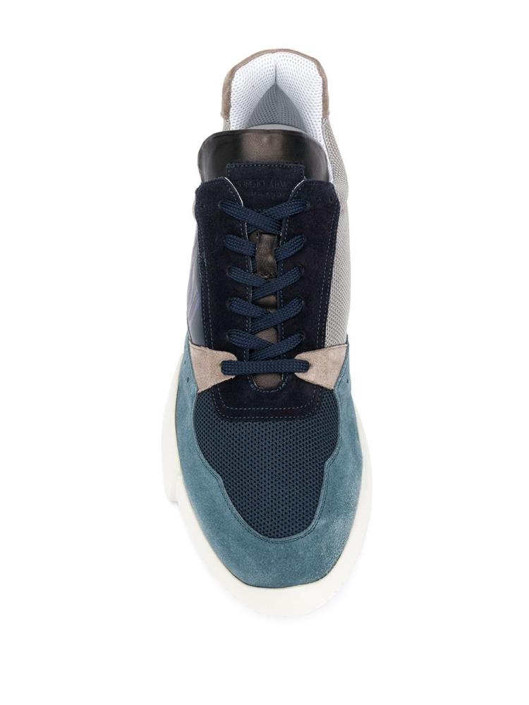 Armani Giorgio Armani Lace Up Superge Moški Modre Sive | T66FF1V0