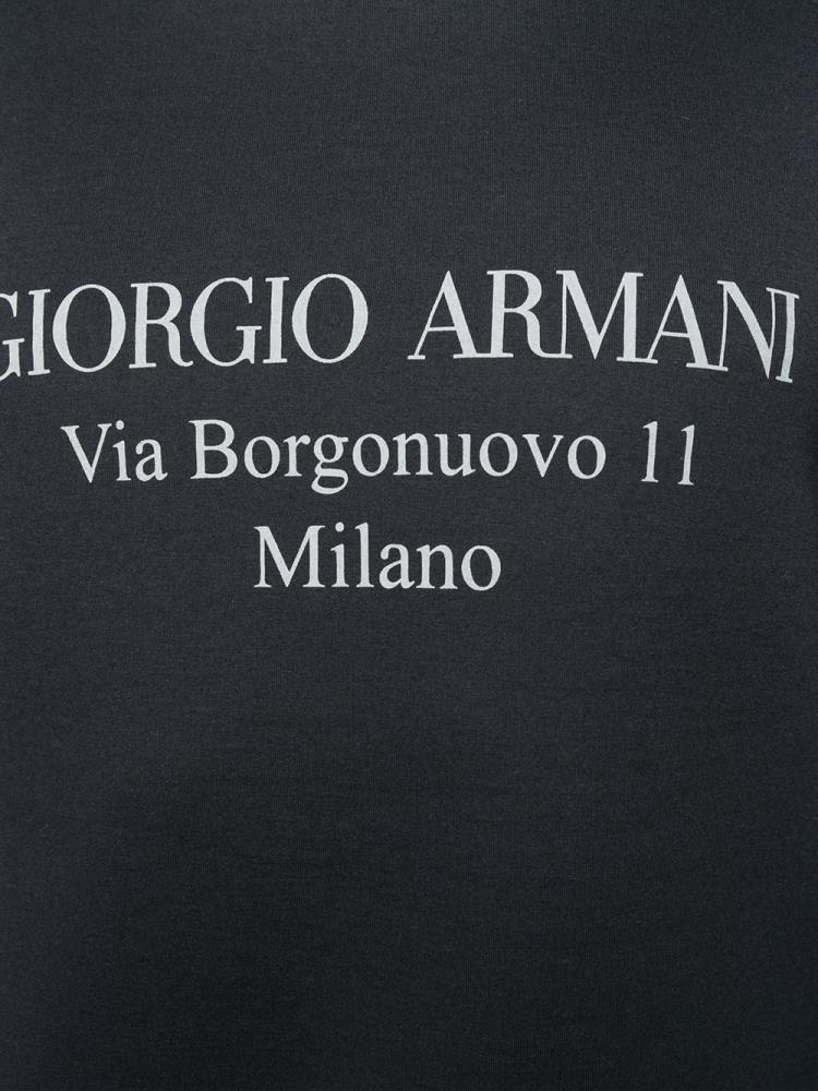 Armani Giorgio Armani Logo Športni Puloverji Moški Modre | OF1MPIQC