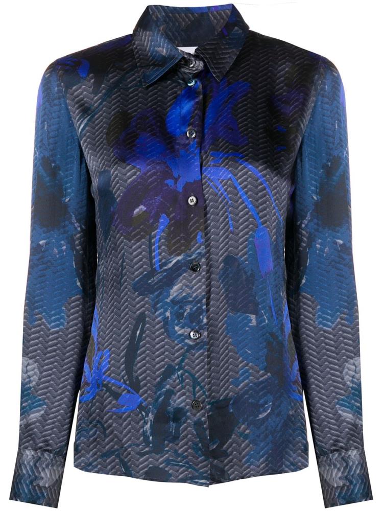 Armani Giorgio Armani Pre-owned 2000s Printed Bluze Ženske Modre | AOLFGUQ1