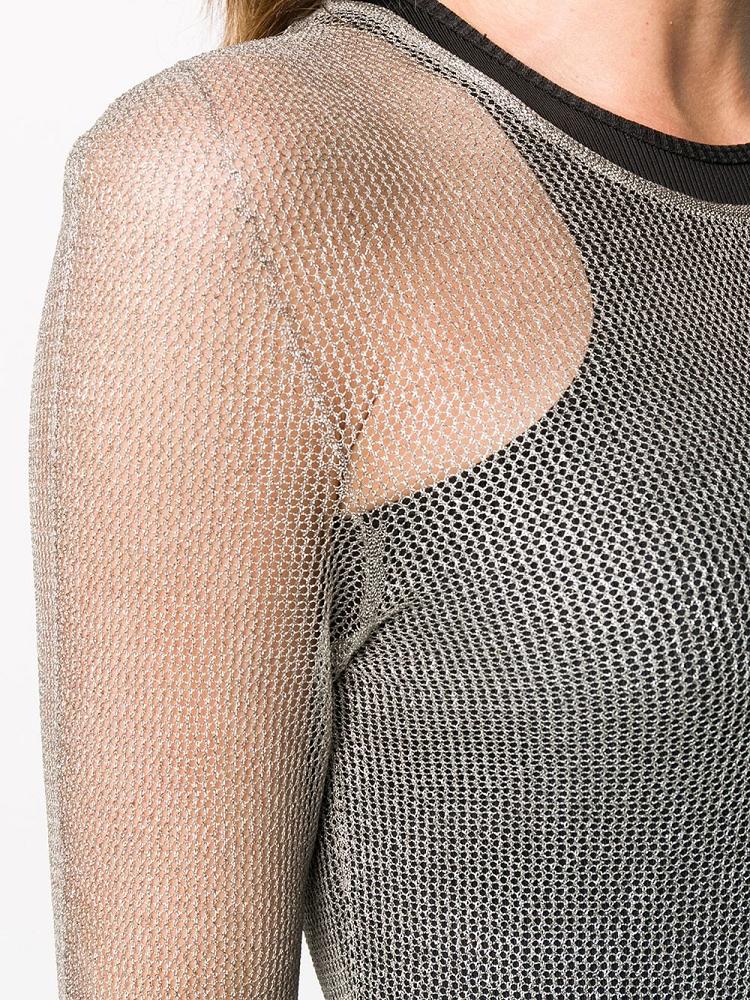 Armani Giorgio Armani See Through Knitted Skakalci Ženske Sive | 1VQKEWLA